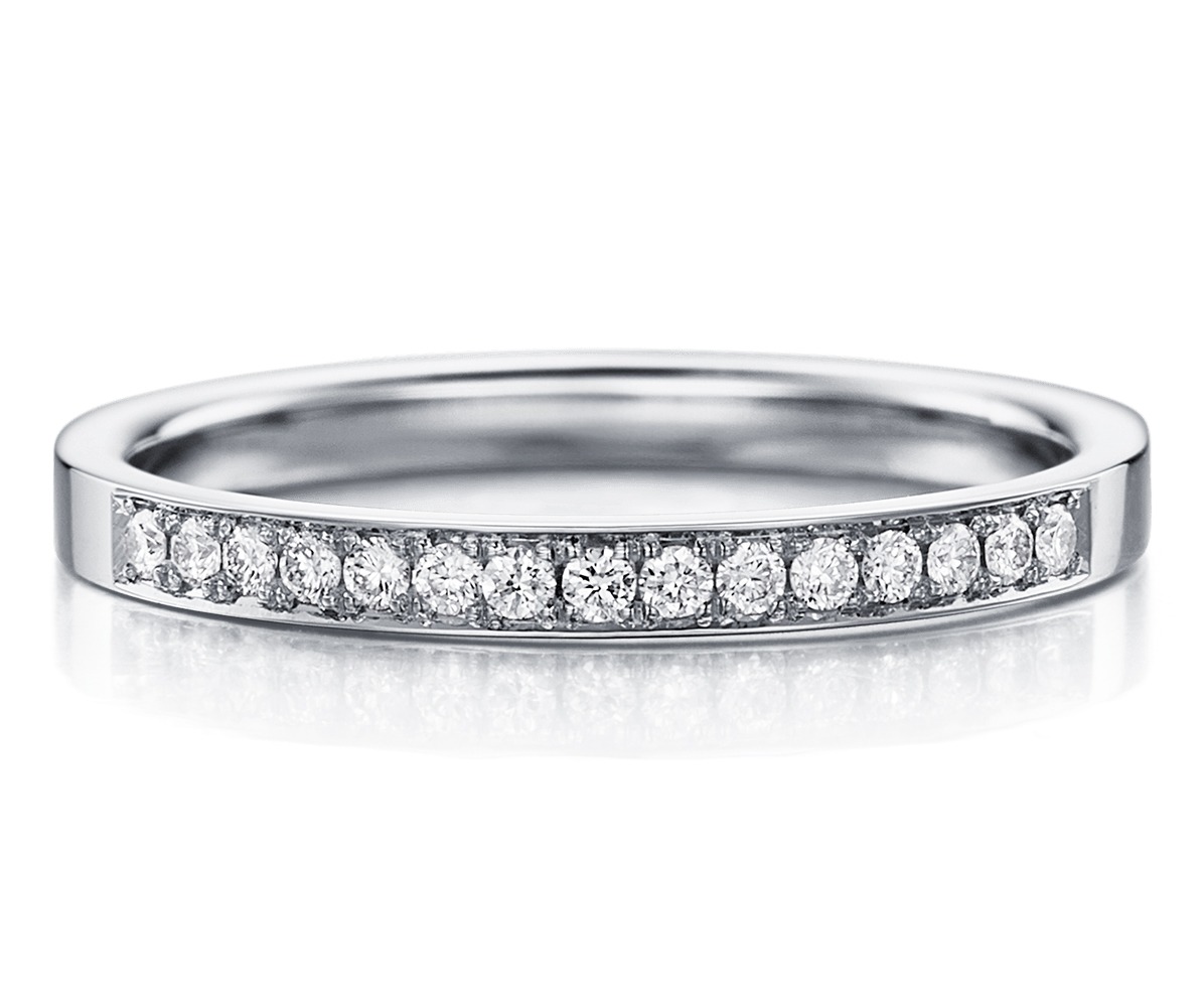 White gold eternity deals ring with diamonds